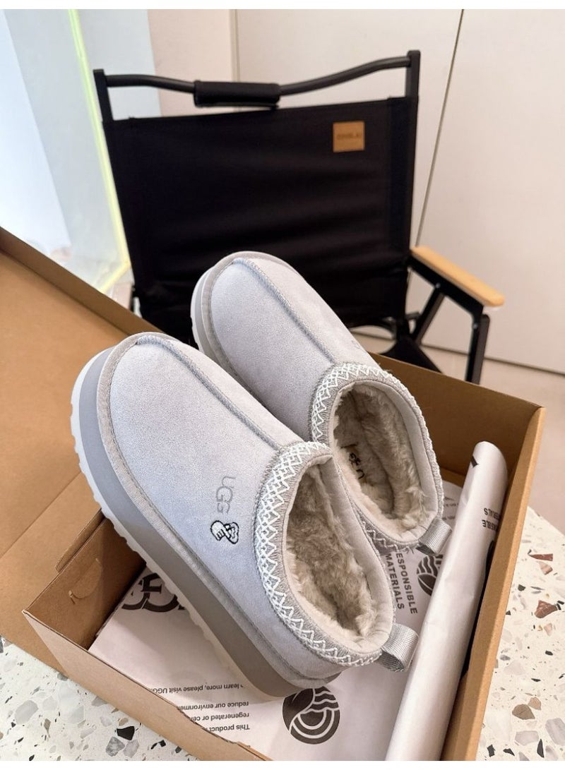 UGG Tazz Love women's plateform Slipper - Alloy Silver - Image 2